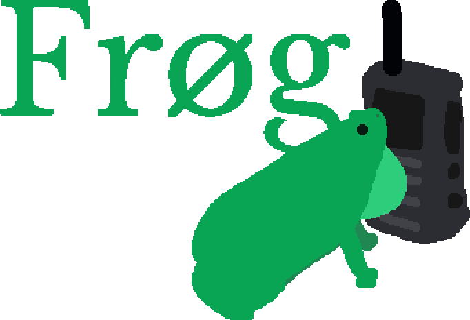 Frog title and logo